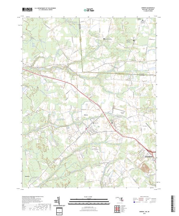 US Topo 7.5-minute map for Hebron MDDE