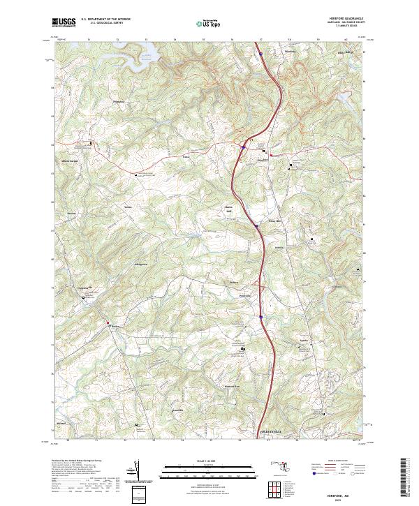 US Topo 7.5-minute map for Hereford MD