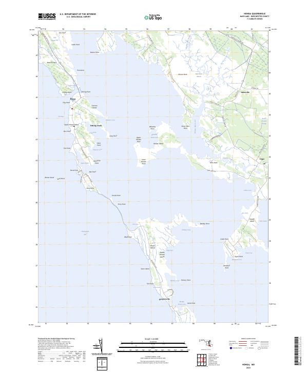 US Topo 7.5-minute map for Honga MD