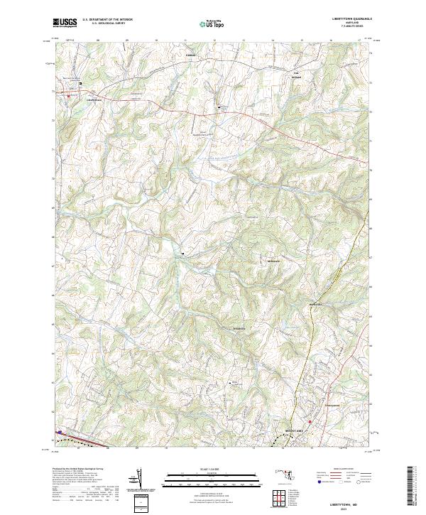 US Topo 7.5-minute map for Libertytown MD