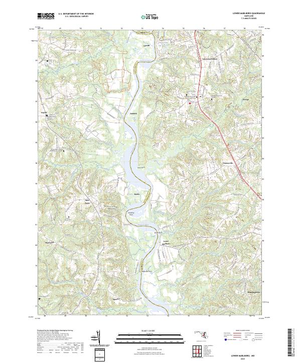 US Topo 7.5-minute map for Lower Marlboro MD