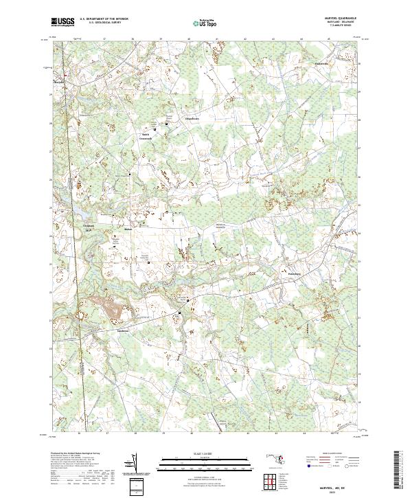 US Topo 7.5-minute map for Marydel MDDE