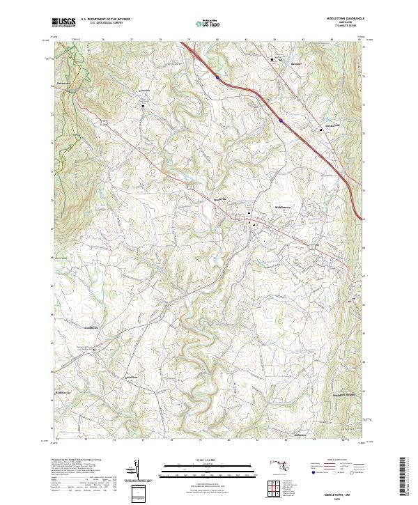 US Topo 7.5-minute map for Middletown MD