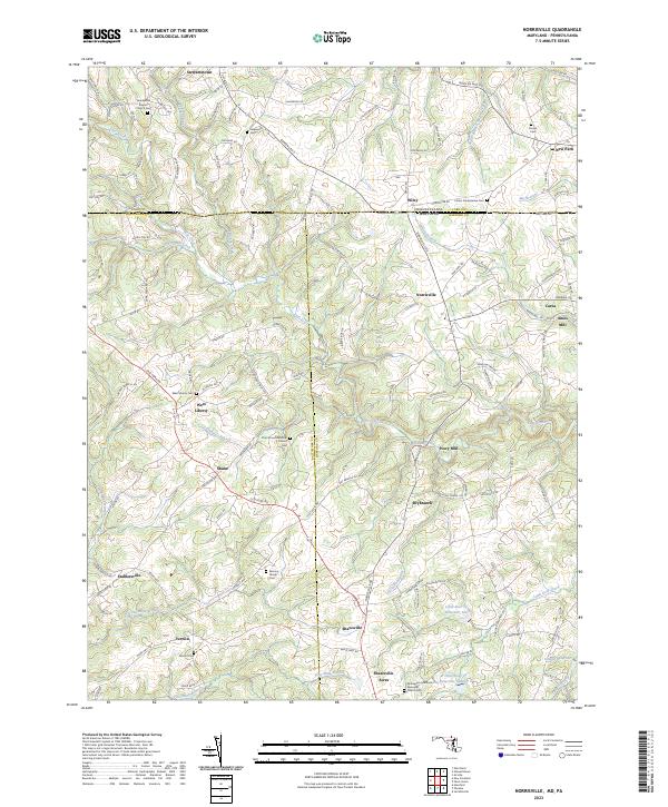 US Topo 7.5-minute map for Norrisville MDPA