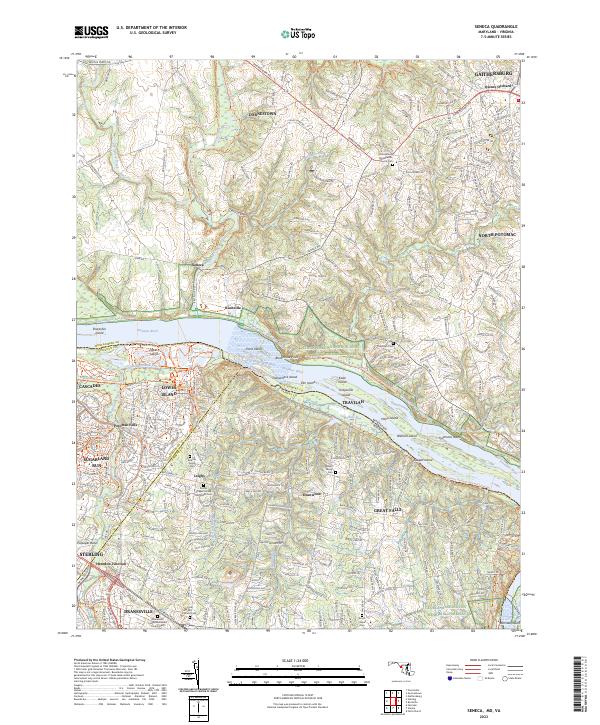 US Topo 7.5-minute map for Seneca MDVA