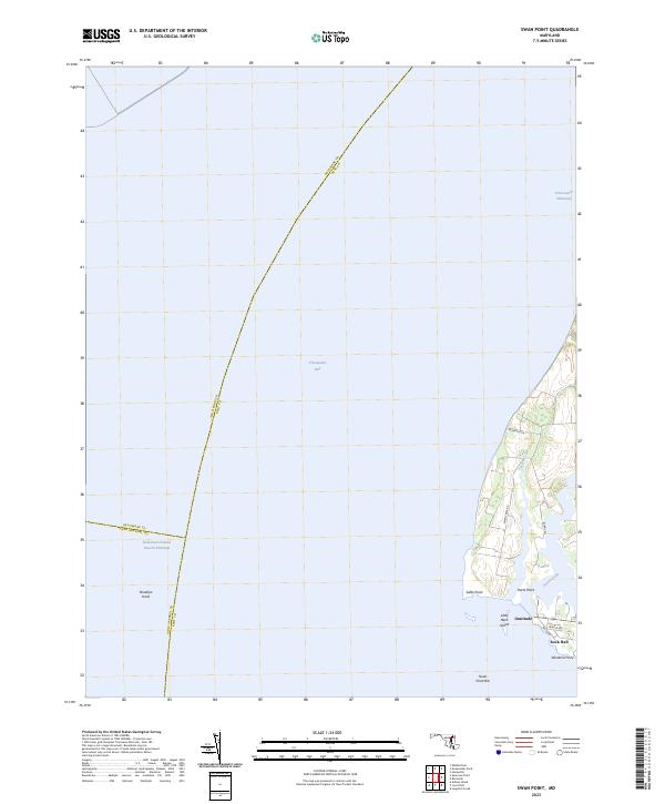 US Topo 7.5-minute map for Swan Point MD