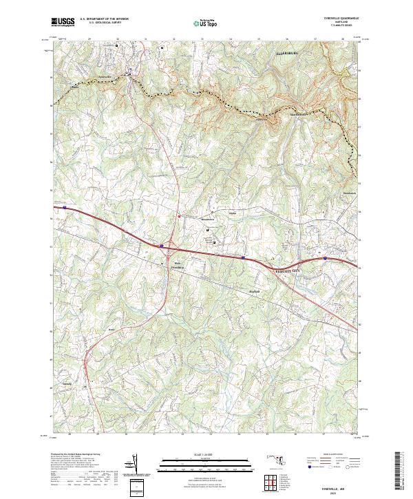 US Topo 7.5-minute map for Sykesville MD