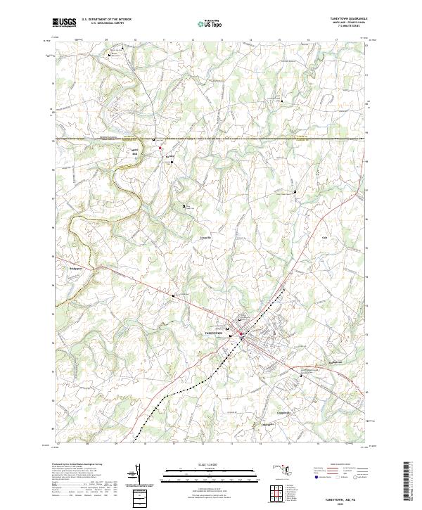 US Topo 7.5-minute map for Taneytown MDPA