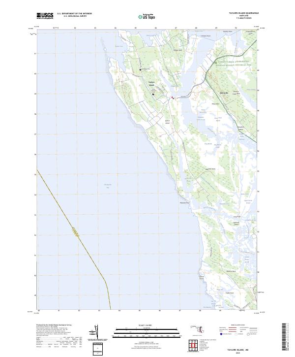 US Topo 7.5-minute map for Taylors Island MD