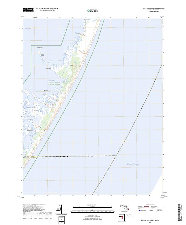 US Topo 7.5-minute map for Whittington Point MDVA