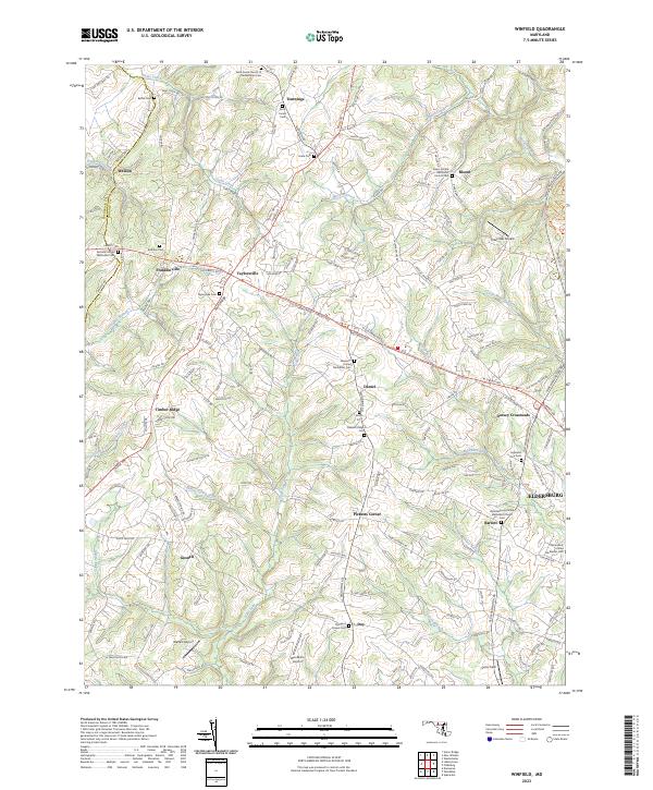 US Topo 7.5-minute map for Winfield MD