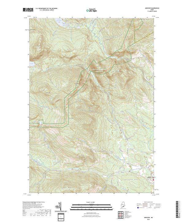 US Topo 7.5-minute map for Andover ME