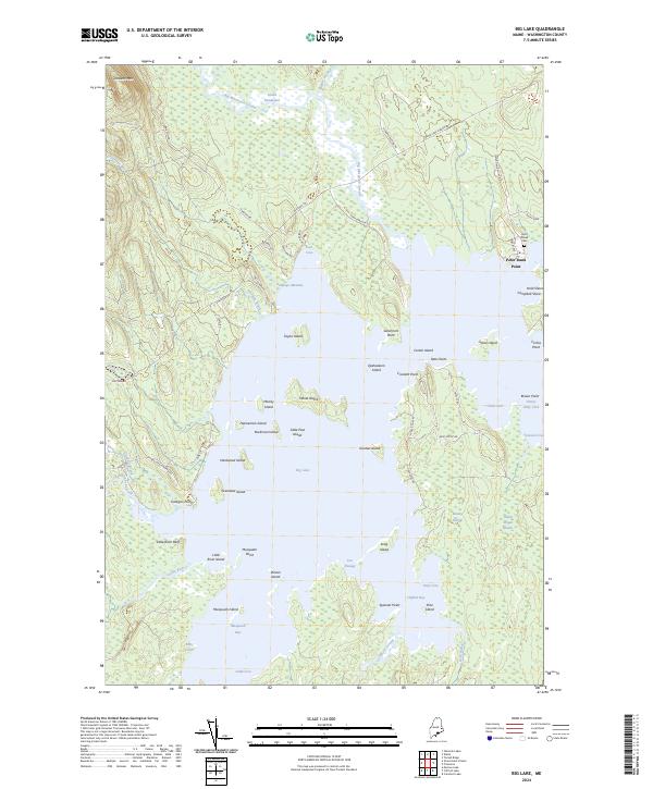 US Topo 7.5-minute map for Big Lake ME