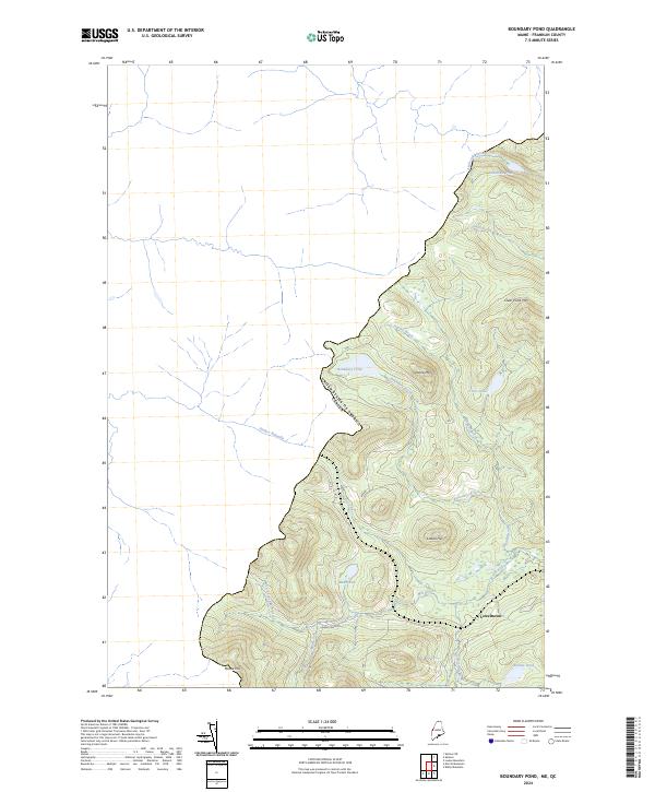 US Topo 7.5-minute map for Boundary Pond MEQC