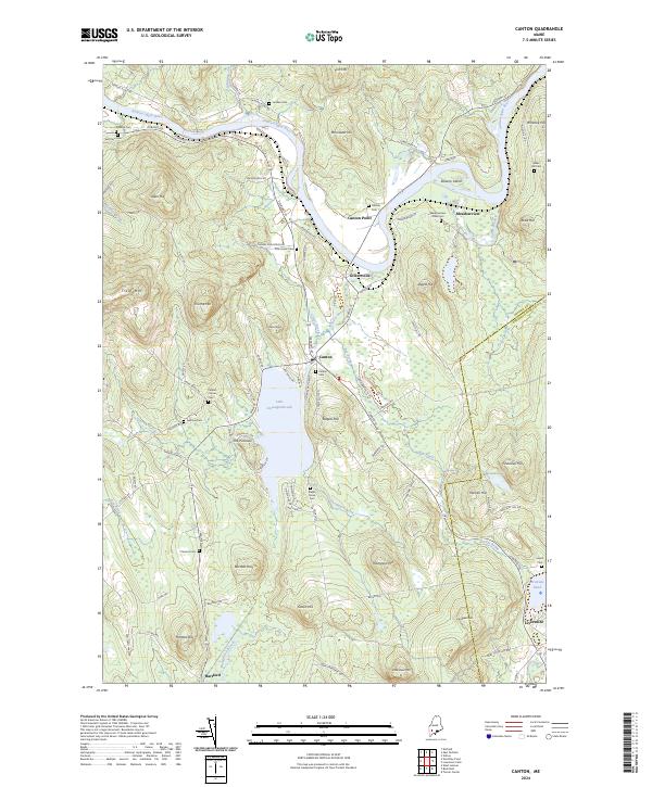 US Topo 7.5-minute map for Canton ME