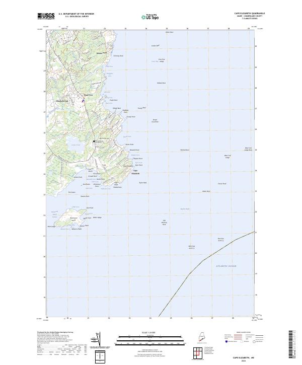 US Topo 7.5-minute map for Cape Elizabeth ME