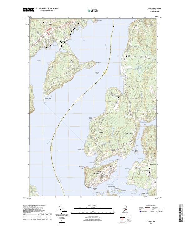 US Topo 7.5-minute map for Castine ME