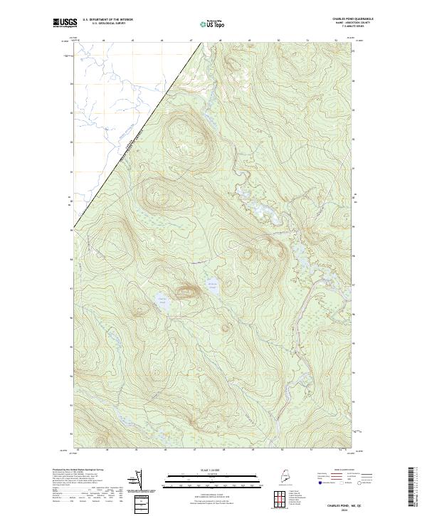 US Topo 7.5-minute map for Charles Pond MEQC