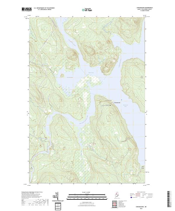 US Topo 7.5-minute map for Chesuncook ME