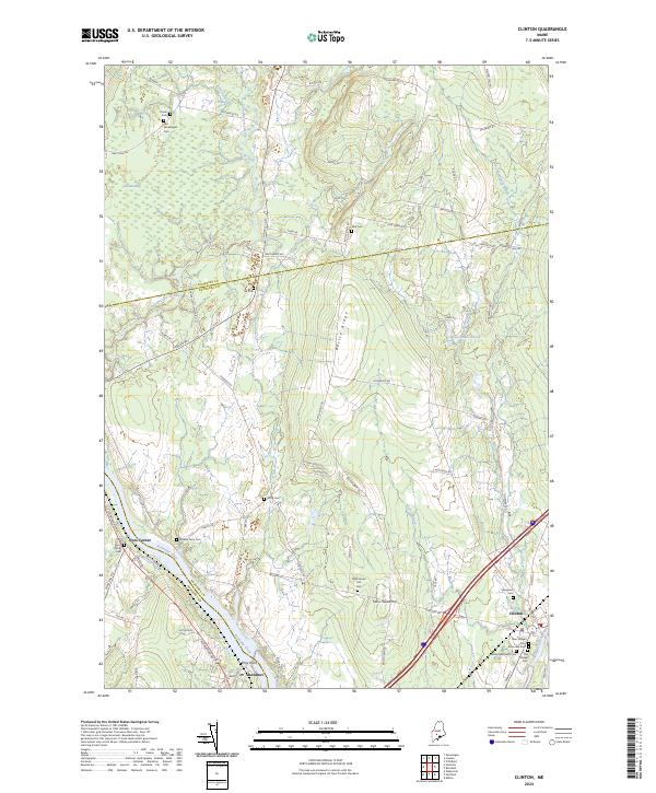 US Topo 7.5-minute map for Clinton ME