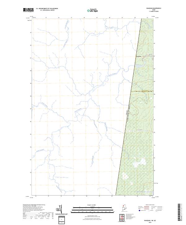 US Topo 7.5-minute map for Daaquam MEQC