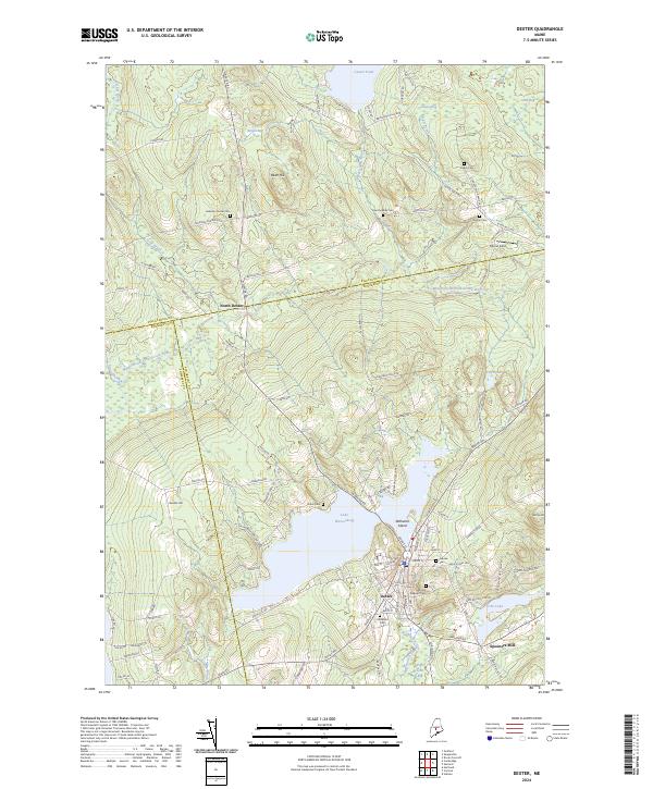 US Topo 7.5-minute map for Dexter ME