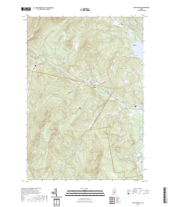 US Topo 7.5-minute map for East Dixfield ME