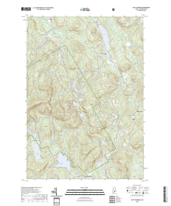 US Topo 7.5-minute map for East Stoneham ME