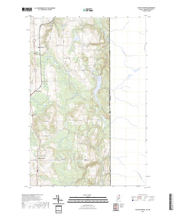 US Topo 7.5-minute map for Easton Center MENB