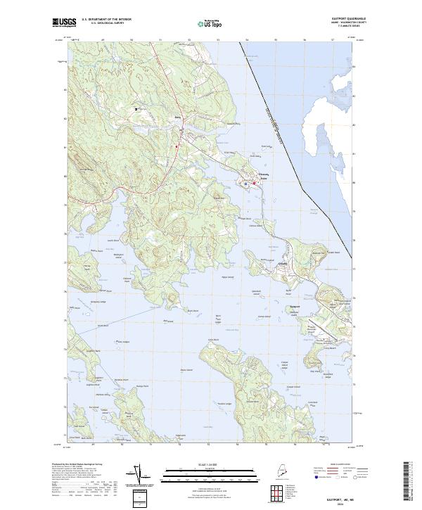 US Topo 7.5-minute map for Eastport MENB