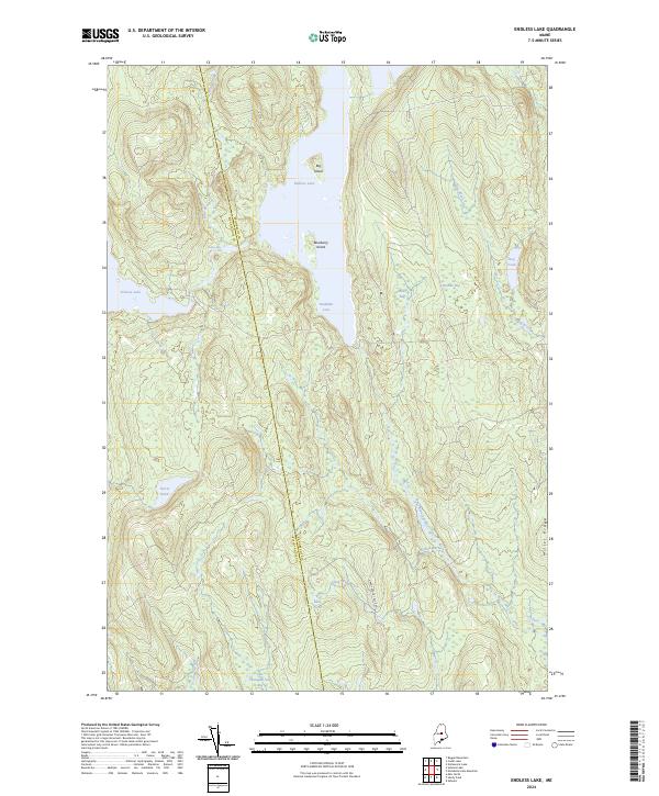 US Topo 7.5-minute map for Endless Lake ME