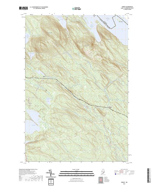 US Topo 7.5-minute map for Forest ME