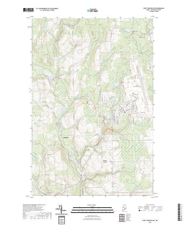 US Topo 7.5-minute map for Fort Fairfield NW ME