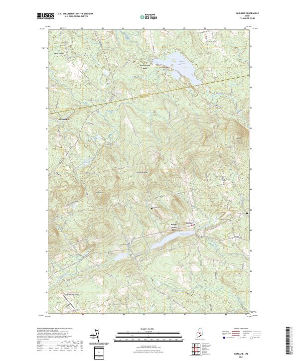 US Topo 7.5-minute map for Garland ME