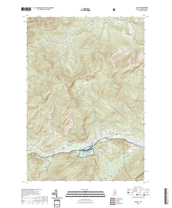 US Topo 7.5-minute map for Gilead ME