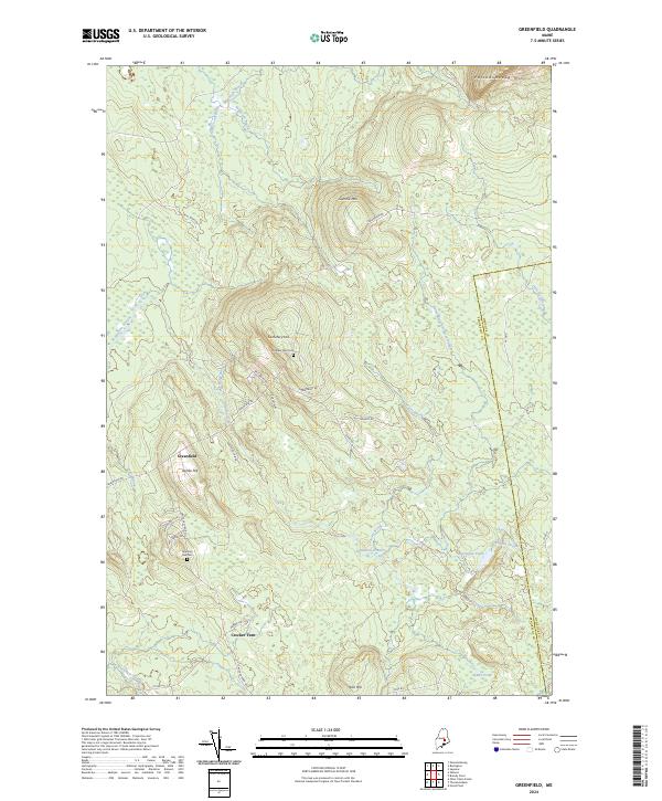 US Topo 7.5-minute map for Greenfield ME