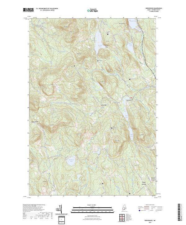 US Topo 7.5-minute map for Greenwood ME