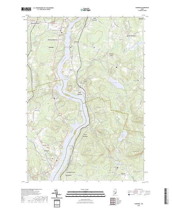 US Topo 7.5-minute map for Hampden ME