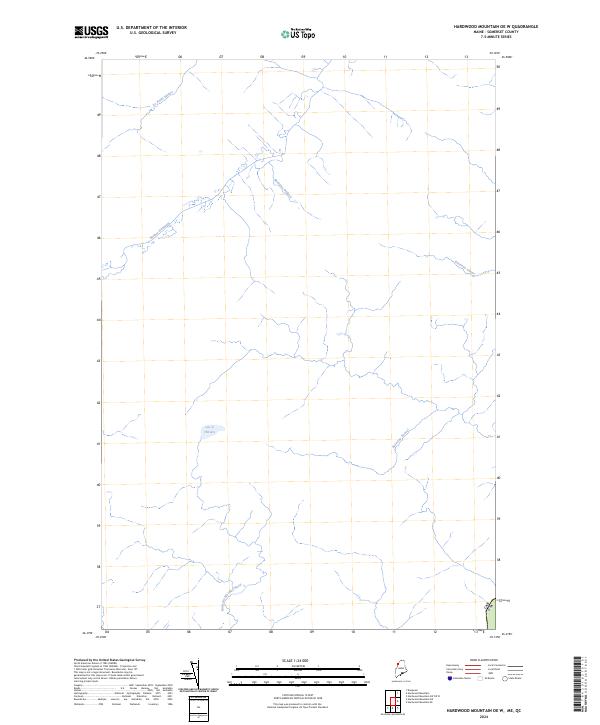 US Topo 7.5-minute map for Hardwood Mountain OE W MEQC