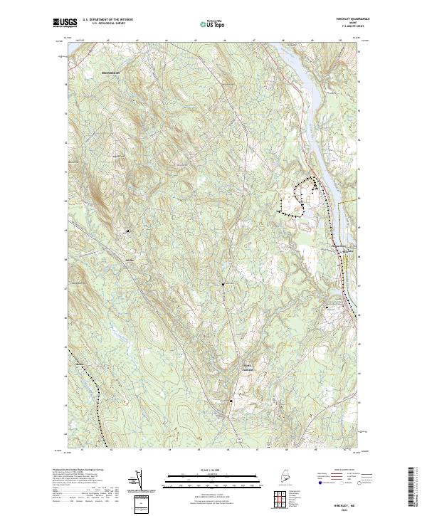 US Topo 7.5-minute map for Hinckley ME