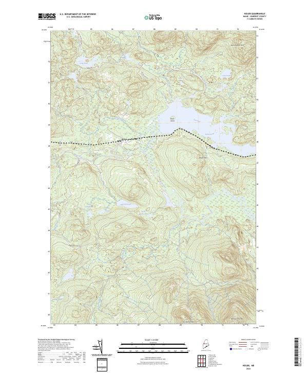 US Topo 7.5-minute map for Holeb ME