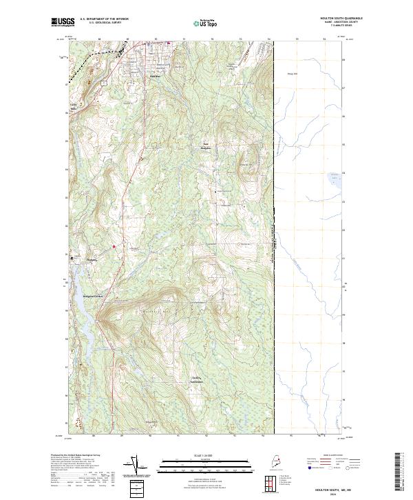 US Topo 7.5-minute map for Houlton South MENB