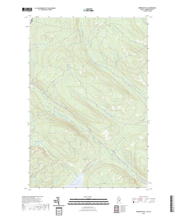 US Topo 7.5-minute map for Hurricane Hill MEQC