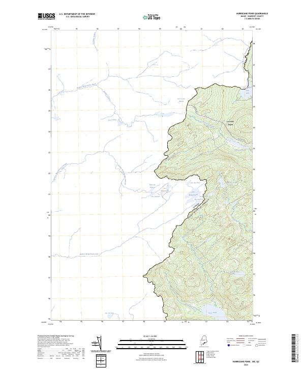 US Topo 7.5-minute map for Hurricane Pond MEQC