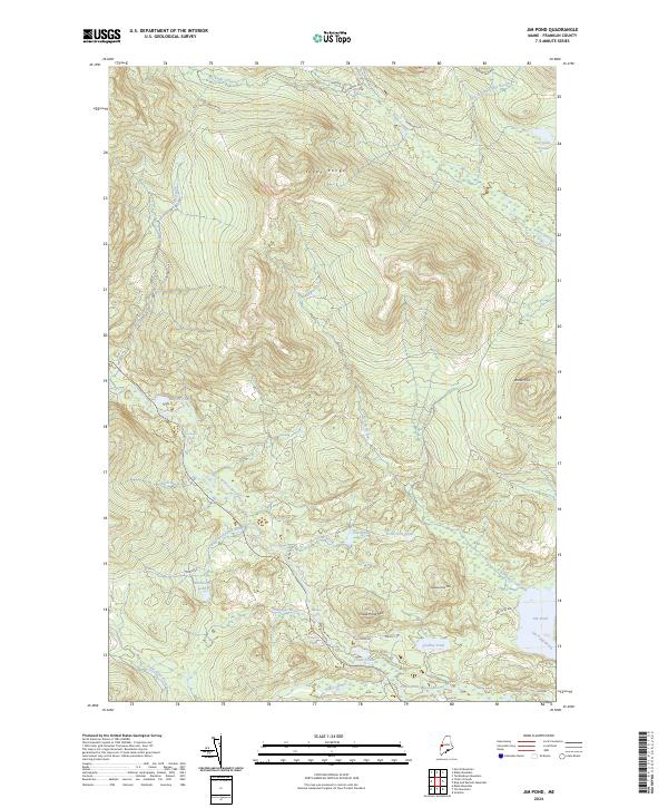 US Topo 7.5-minute map for Jim Pond ME