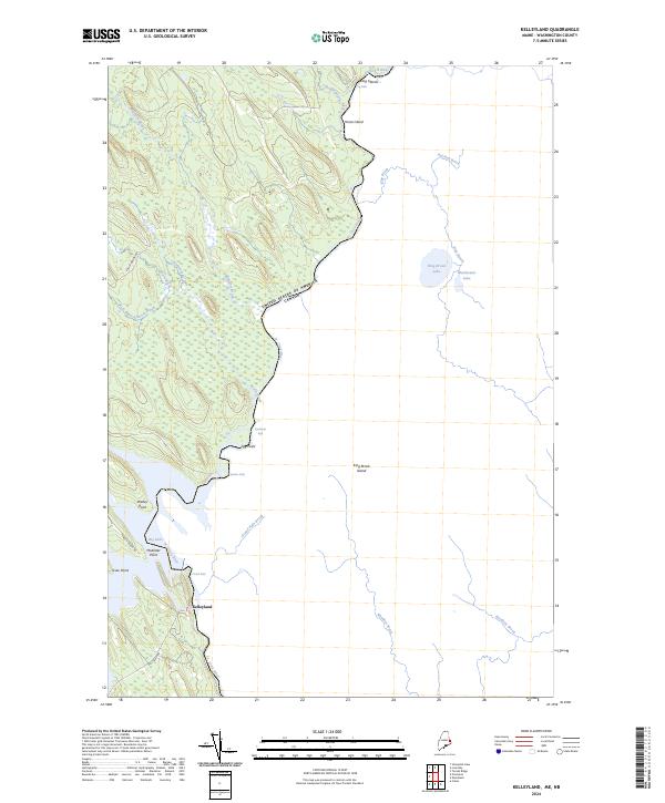 US Topo 7.5-minute map for Kelleyland MENB