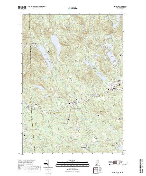 US Topo 7.5-minute map for Kezar Falls MENH