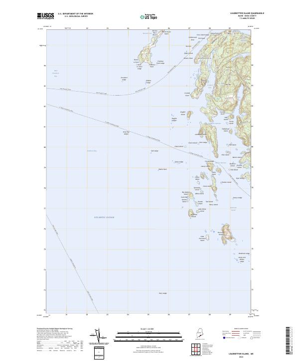 US Topo 7.5-minute map for Leadbetter Island ME