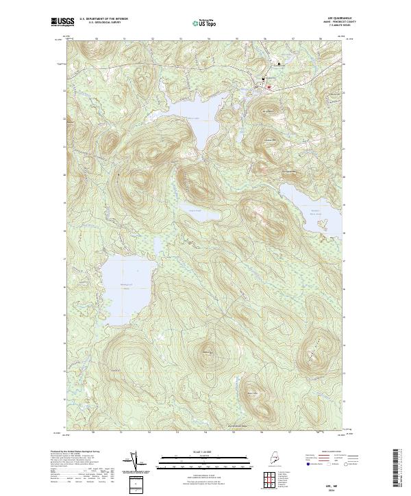 US Topo 7.5-minute map for Lee ME