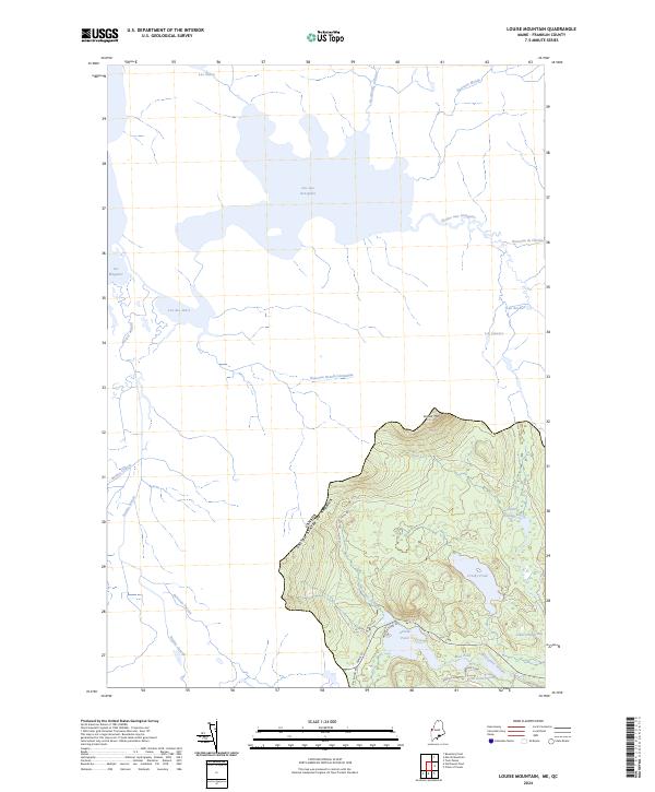 US Topo 7.5-minute map for Louise Mountain MEQC